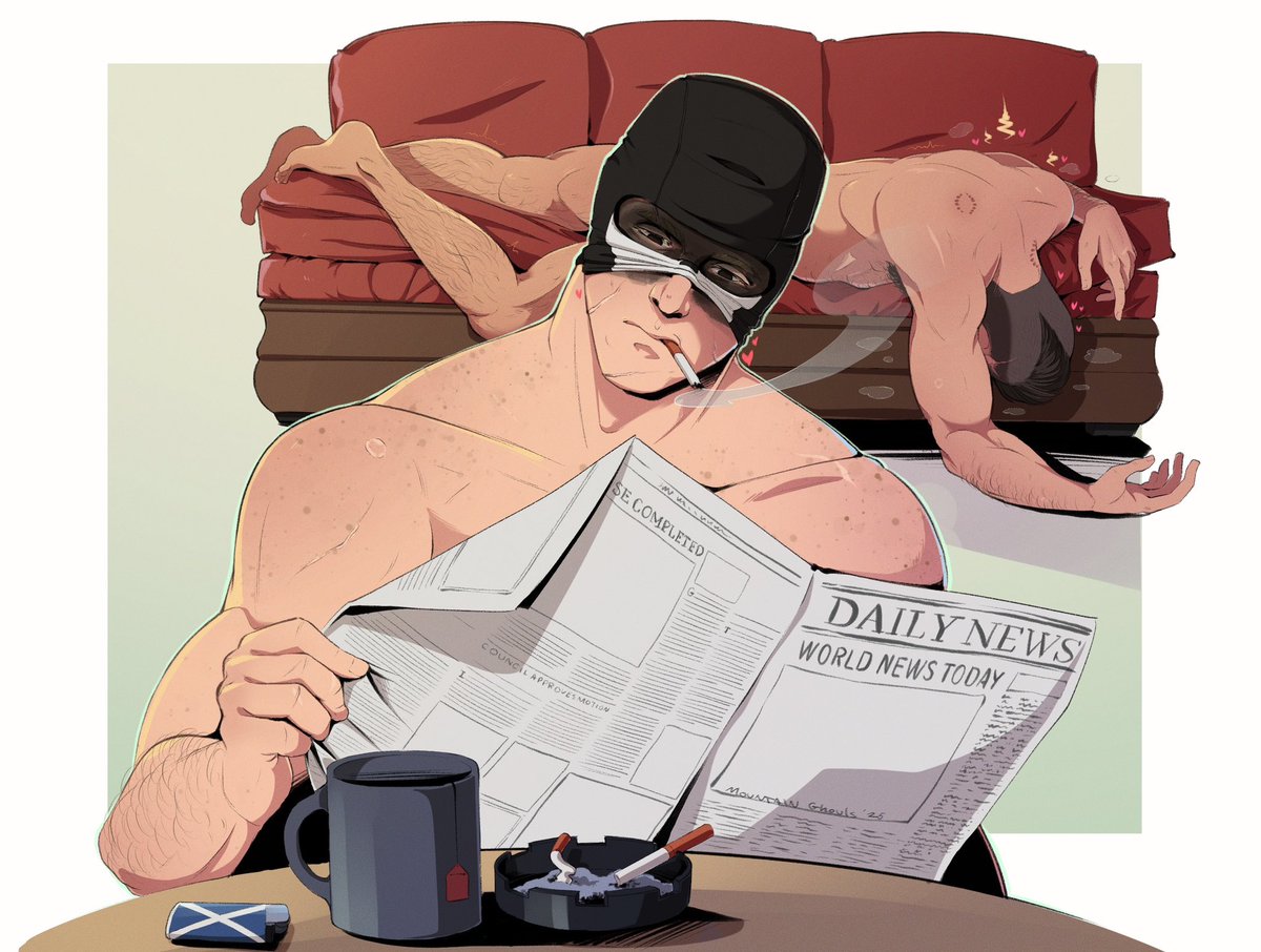 Don’t worry he’s just giving Soap a quick break to catch his breath 🙂‍↕️🙂‍↕️