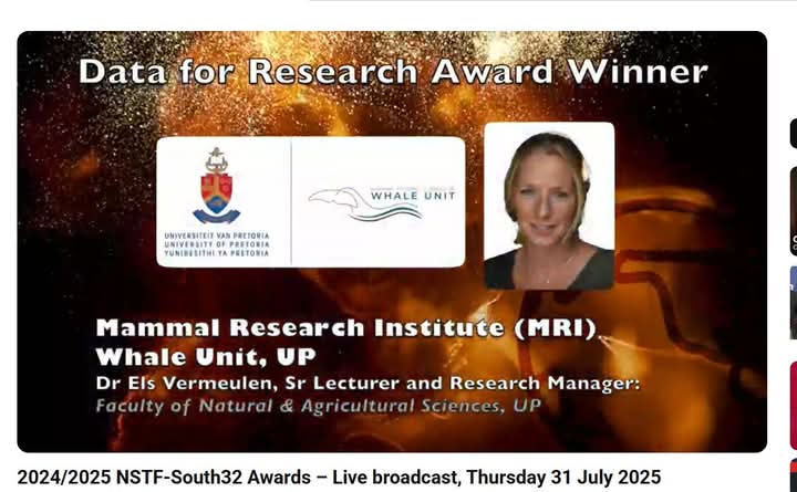 Congratulations to Dr Els Vermeulen! 

#ProudlyUP #NSTFawards2025
#NSTFawards <a href="/NSTF_SA/">NSTF🇿🇦</a>