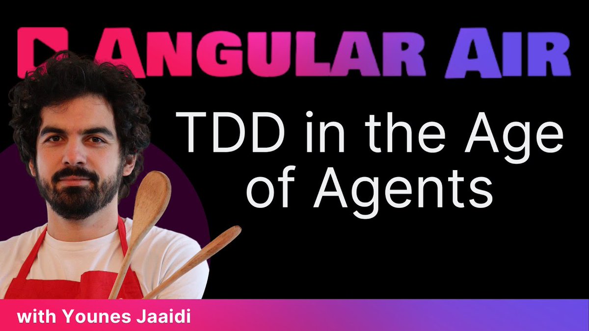 Progress Kendo UI (@kendoui) on Twitter photo Ready to harness #AI for better code, not more chaos? 🤖
The latest <a href="/AngularAir/">AngularAir</a> episode features <a href="/yjaaidi/">Younes Jaaidi</a> discussing TDD in the Age of Agents with <a href="/Brocco/">Mike Brocchi</a> & <a href="/ManfredSteyer/">Manfred Steyer</a>!
Learn how to integrate AI by guiding it from design docs, charting architecture with Mermaid, & Ready to harness #AI for better code, not more chaos? 🤖
The latest <a href="/AngularAir/">AngularAir</a> episode features <a href="/yjaaidi/">Younes Jaaidi</a> discussing TDD in the Age of Agents with <a href="/Brocco/">Mike Brocchi</a> & <a href="/ManfredSteyer/">Manfred Steyer</a>!
Learn how to integrate AI by guiding it from design docs, charting architecture with Mermaid, &