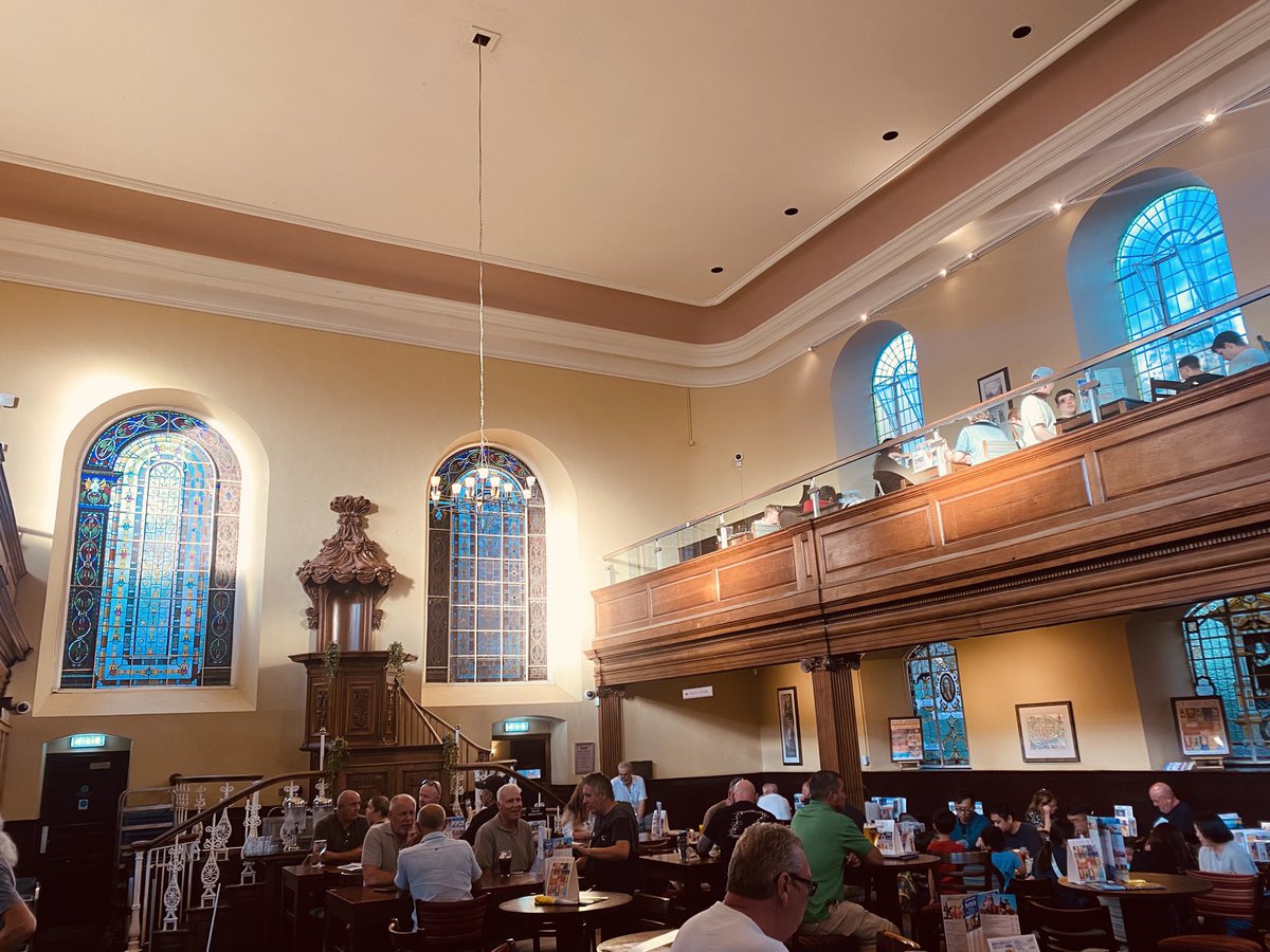 MikeyFox's tweet image. Was church. Now Wetherspoons.