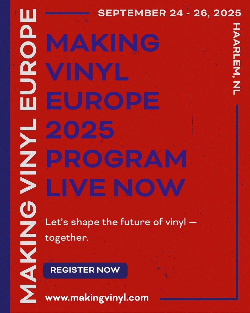 We’re live! makingvinyl.com/haarlem-2025-c…