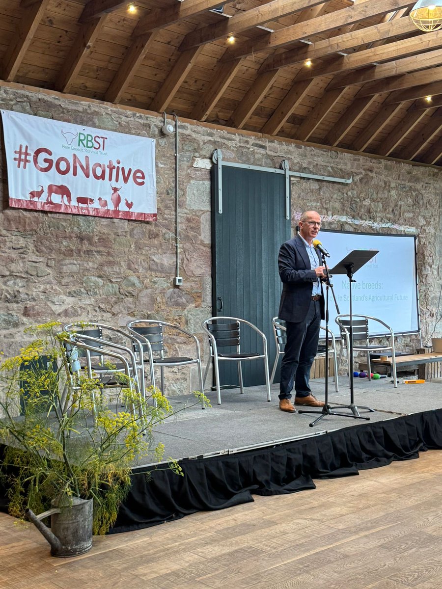 It was a busy day today and delighted to have been speaking to the Rare Breed Survival Trust ⁦<a href="/RbstScotland/">RBST Scotland</a>⁩ conference in Perthshire. Really good questions and insights from those in the know about our rare and native breeds.