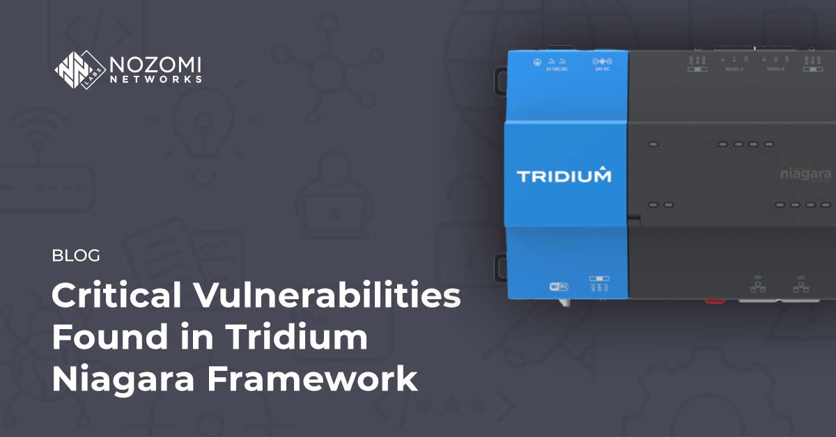 🚨 Our Labs team discovered 13 vulnerabilities that affect the Tridium Niagara Framework. The vulnerabilities could allow an attacker with access to the same network to compromise a Niagara system without requiring special privileges.

Read the Labs blog: ow.ly/Ksj250WxsZp
