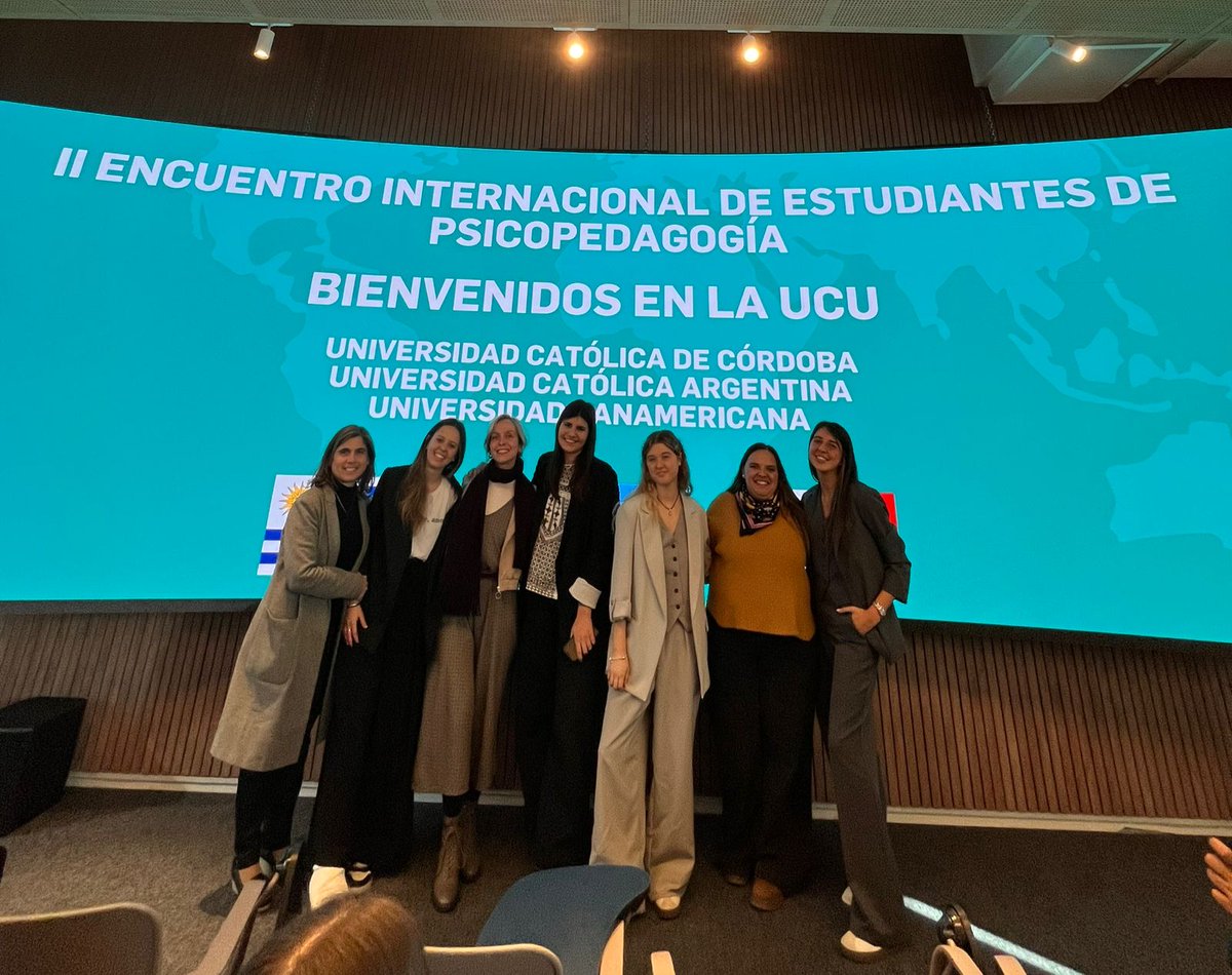 🌍 Psicopedagogía de la UCA participó del II Encuentro Internacional de Estudiantes de Psicopedagogía en Montevideo 🇺🇾.
Alumnas y docentes compartieron experiencias, trabajos de investigación y vínculos con universidades de toda Iberoamérica.
📝 uca.edu.ar/es/noticias/ps…
