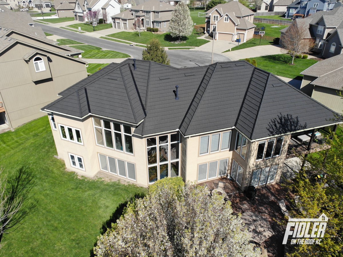 Although slate and tile roofs are stunning, not every home can structurally support their weight. An elegant alternative is stone-coated steel. It combines the aesthetic appeal of stone and wood-shake surfaces with the durability of steel.
FidlerOnTheRoof.com • 816.298.5648