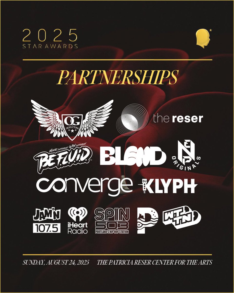 The 2025 PDX Hip Hop Week “STAR AWARDS” Sunday, August 24th, at the <a href="/ReserArtsCenter/">The Reser</a> with an incredible line up of talent for a great cause “Building Community” JOIN US! Free, All Ages, click the link for your RSVP ticket.  thereser.org/event/2025-sta…