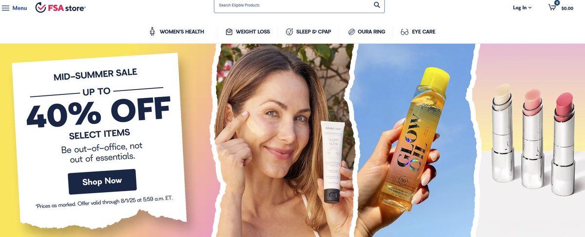 💳 Don’t let your FSA dollars go to waste! ---&gt; loom.ly/y4VwD4Y you know you can shop hundreds of FSA-eligible items right now — from health essentials to wellness must-haves — without waiting until the end of the year?

#FSA #HealthBenefits