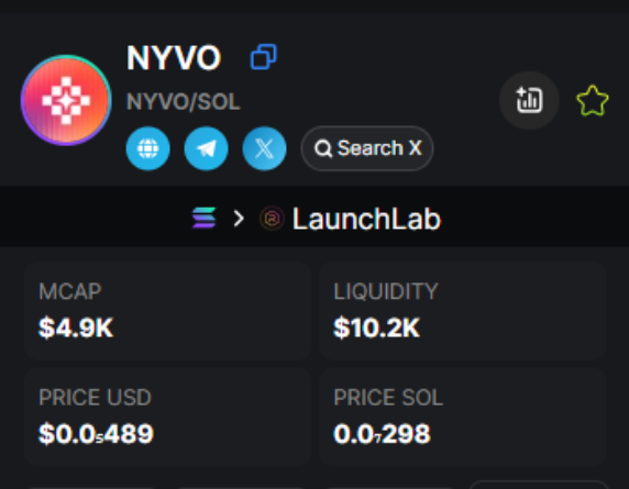 BanHoi35176's tweet photo. 🔥 Just Printed  Done 244X with 

#NYVO
📦 Ca: Gnth6Qhb9ChRGcE2bx2FJM4TSCk6KRMKF3U3AnFJbonk
🤖 Powered by Turbox Auto Bot

Who's catching the next one with me? 🚀
🔗 https://t.co/iZaMncz1Ac
#Solana #Memecoin #Turbox https://t.co/GZ2ivuoUeH