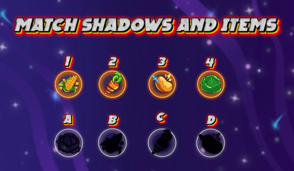 🧠 FARM PUZZLE TIME! 🌌🌱 Let’s test your farmer’s eye — can you match the items with their shadows? 👀✨

Here’s the challenge: 
🥕 1 - ? 
🌽 2 - ? 
🥔 3 - ? 
🥬 4 - ?

💬 Drop your answers in the comments like this: 1A, 2B, 3C, 4D — or whatever you think fits!

Let’s see who’s
