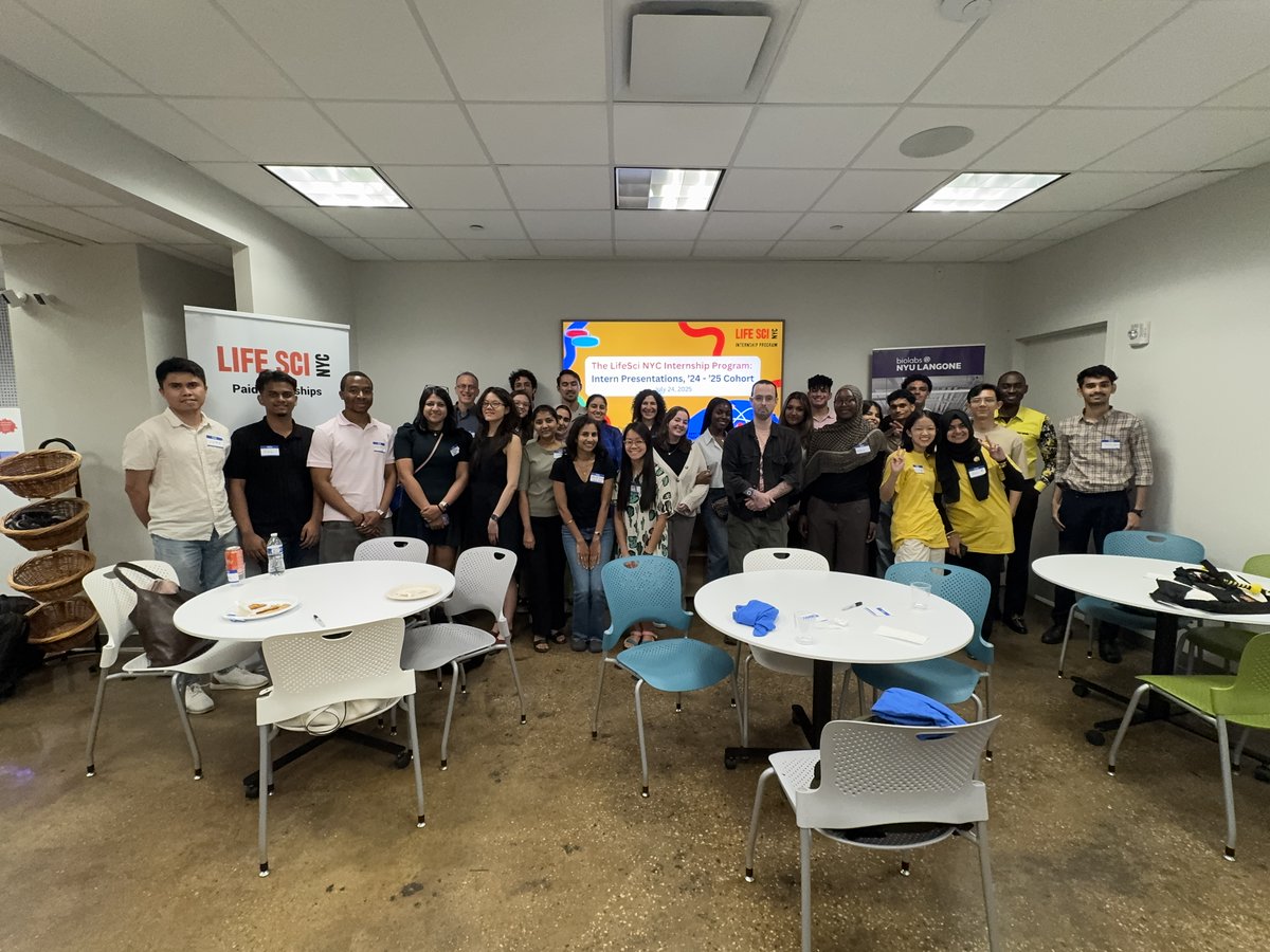 🎉 Happy National Intern Day! 🎉

Last week, NYCEDC’s LifeSci NYC Internship Program celebrated the incredible accomplishments of this year’s interns at the annual Intern Presentations event hosted at BioLabs@NYULangone!

#NationalInternDay #LifeSciNYC