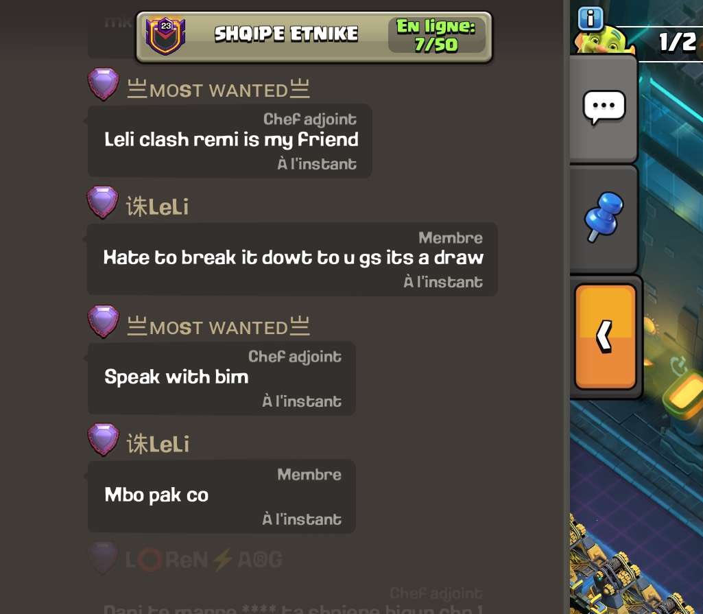 DaRkLiFeCoC's tweet image. Nightmare of top global clan but where is your draw ?