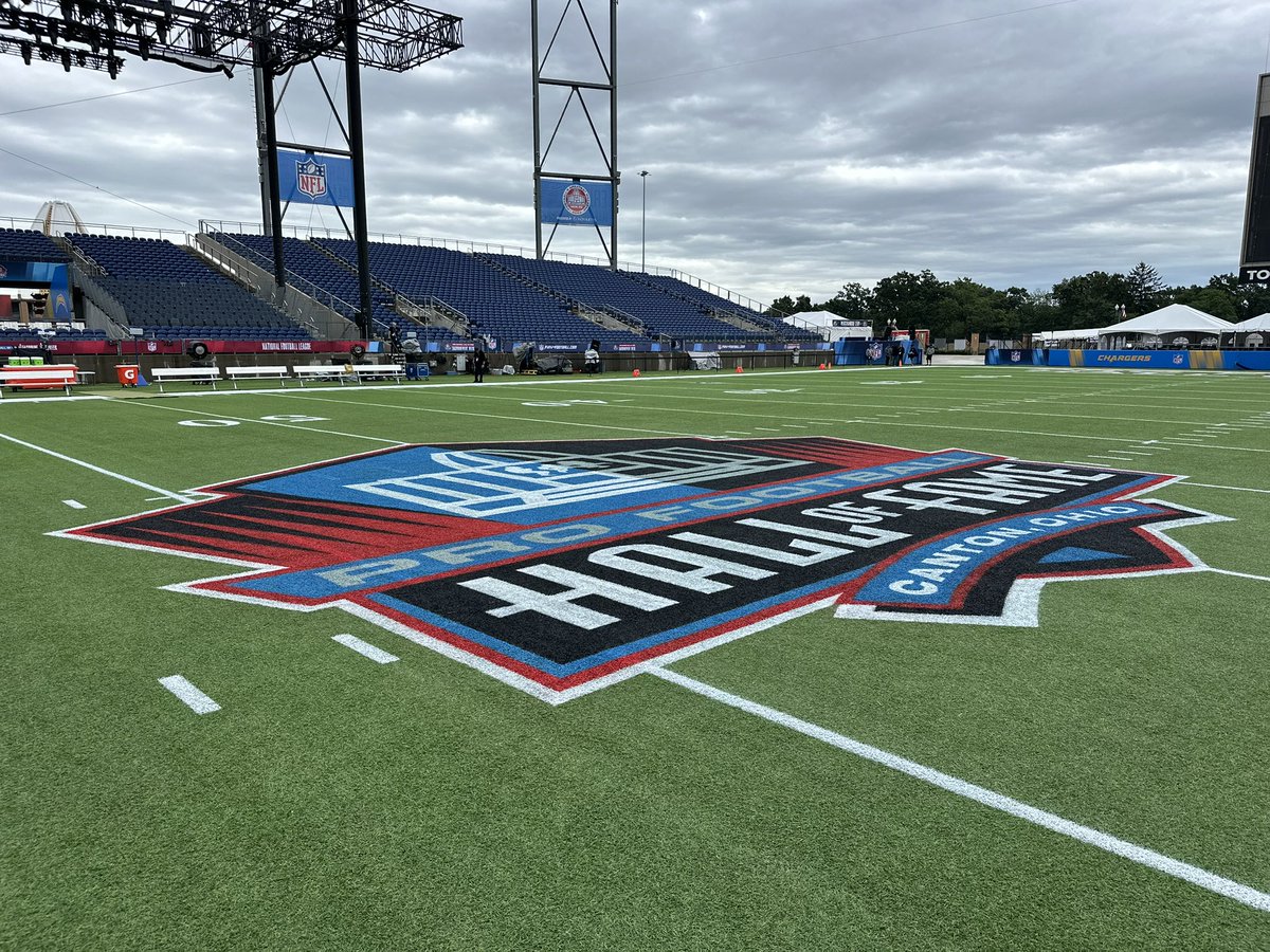 The 2025 <a href="/NFL/">NFL</a> season is officially here. Good to be back at the <a href="/ProFootballHOF/">Pro Football Hall of Fame</a>. #FromTheField