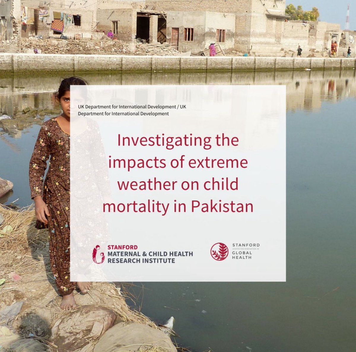 globalhealth.stanford.edu/programs/inves…
This research aims to investigate the direct and indirect impacts of extreme weather events and weather anomalies on child mortality in Pakistan to inform mortality prevention strategies and provide health policymakers and public health leaders.