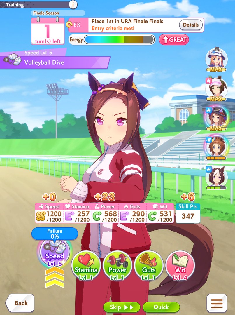 SHE'S ALREADY AT MAX, STAAAAAPHH