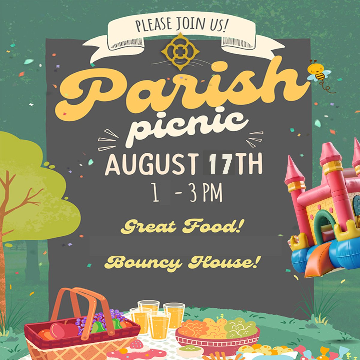 Our Annual Parish Picnic is coming! Join us for some good picnic eats, fun things for children and a chance to catch up with our community! See last year's highlights: youtube.com/watch?v=gEgm9N…