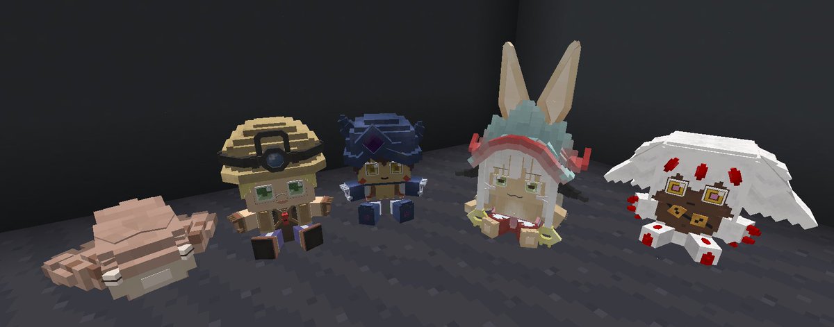 The team is now complete!

Congrat <a href="/MaxedArmor/">Max</a> for Riko, Reg, Nanachi and Faputa's Plush, he really did an amazing job ✨👏

And Congrat <a href="/MadeInAbyssPost/">Made in Abyss Post 🧭</a> for the Meinya Plush Θ⌓Θ
