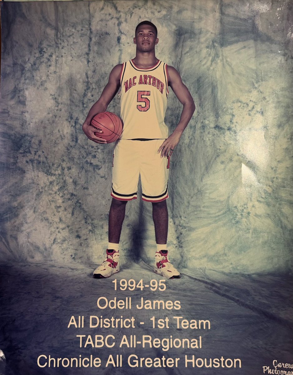 MacArthur Generals Basketball (@bigmachoops) on Twitter photo #TBT to Odell James suiting up for the MacArthur Generals 🏀🔥
Dual-sport legend. Heart of a General. Legacy that still echoes. 💪
#JustWin #MacArthurBasketball #GeneralsPride #OdellJames #TBT <a href="/coachb_ware/">Blake Ware</a> <a href="/AldineISD/">Aldine ISD</a> #TBT to Odell James suiting up for the MacArthur Generals 🏀🔥
Dual-sport legend. Heart of a General. Legacy that still echoes. 💪
#JustWin #MacArthurBasketball #GeneralsPride #OdellJames #TBT <a href="/coachb_ware/">Blake Ware</a> <a href="/AldineISD/">Aldine ISD</a>
