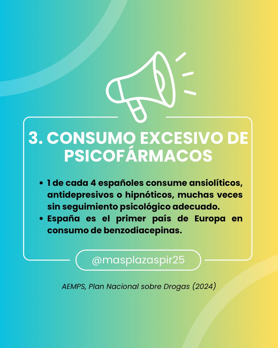 masplazaspir25's tweet photo. Esta información está al alcance de todos, incluidos aquellos responsables de que la atención pública en salud mental esté en el punto crítico.
@Monica_Garcia_G @javierpadillab @sanidadgob 
#masplazasPIR #masplazasPEPC https://t.co/tGHMicNCSs