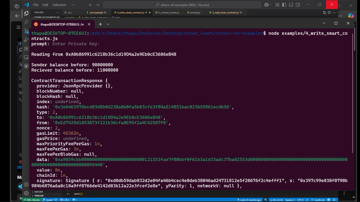 thapa2101's tweet image. Just wrapped up with Ether.js
Now hunting for that one 🔥 course to revise and master every concept on my finger tips.
Which one should I go with? Drop your top picks👇
#Web3 #Ethereum #Etherjs #BlockchainDev #BuildInPublic