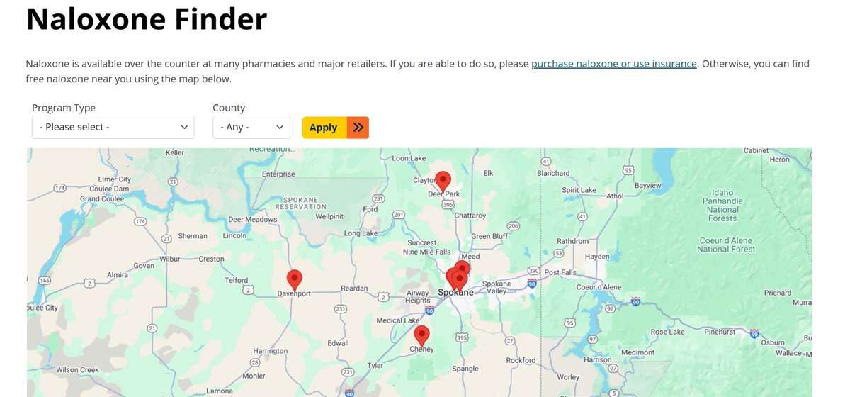 Hunter Bertram (@hunterbertramtv) on Twitter photo TODAY—
The Washington Department of Health has launched a Narcan locator website to help find free naloxone for reversing opioid overdoses.
In 2024, more than 3,100 deaths due to drug overdoses were recorded in WA, with opioids in 79% of these incidents.
<a href="/kxly4news/">4 News Now</a> TODAY—
The Washington Department of Health has launched a Narcan locator website to help find free naloxone for reversing opioid overdoses.
In 2024, more than 3,100 deaths due to drug overdoses were recorded in WA, with opioids in 79% of these incidents.
<a href="/kxly4news/">4 News Now</a>