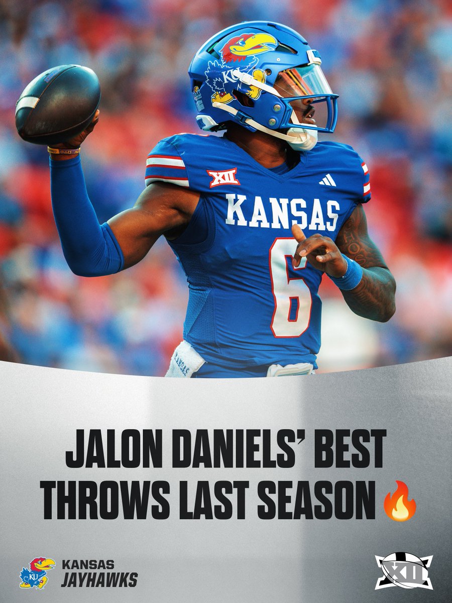 Big 12 Conference (@big12conference) on Twitter photo Jalon Daniels' dimes to cleanse the timeline. Let us know your favorite down below 🧵
#Big12FB | <a href="/KU_Football/">Kansas Football</a> Jalon Daniels' dimes to cleanse the timeline. Let us know your favorite down below 🧵
#Big12FB | <a href="/KU_Football/">Kansas Football</a>