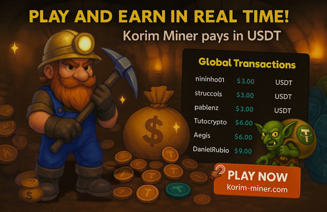 <a href="/100xAltcoinGems/">100x Altcoin Gems</a> With projects like <a href="/Korim_Miner/">Korim Miner</a> That allows you to generate #USDT passively, with just one touch you are already

korim-miner.com