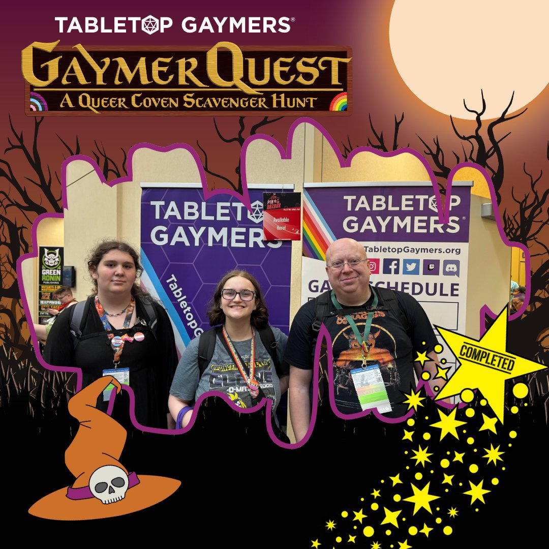 Here are the first adventurers to complete the  Gaymer Quest at <a href="/Gen_Con/">Gen Con</a>!!! Make sure to visit us and all the vendors and get your stamps!!