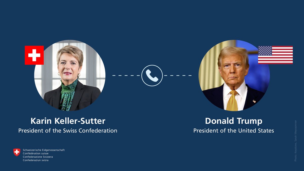 Ich hatte heute ein letztes Gespräch mit US-Präsident Trump vor dem Ablauf der Frist für die US-Zölle. Für den Präsidenten steht das Handelsdefizit im Vordergrund. Es konnte keine Einigung über die zwischen der Schweiz und den USA verhandelte Absichtserklärung gefunden werden.