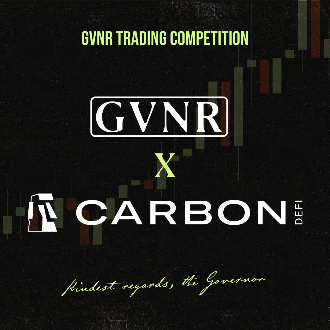 Get ready for the $GVNR trading competition on <a href="/CarbonDeFixyz/">Carbon DeFi</a> 

Follow this purpose built strategy guide from <a href="/Here2DeFi/">Jen 🗿</a> to give yourself the best chance of winning one of 3 prizes:

🥇2000 $GVNR
🥈1000 $GVNR
🥉333 $GVNR

📙 blog.bancor.network/strategy-guide…