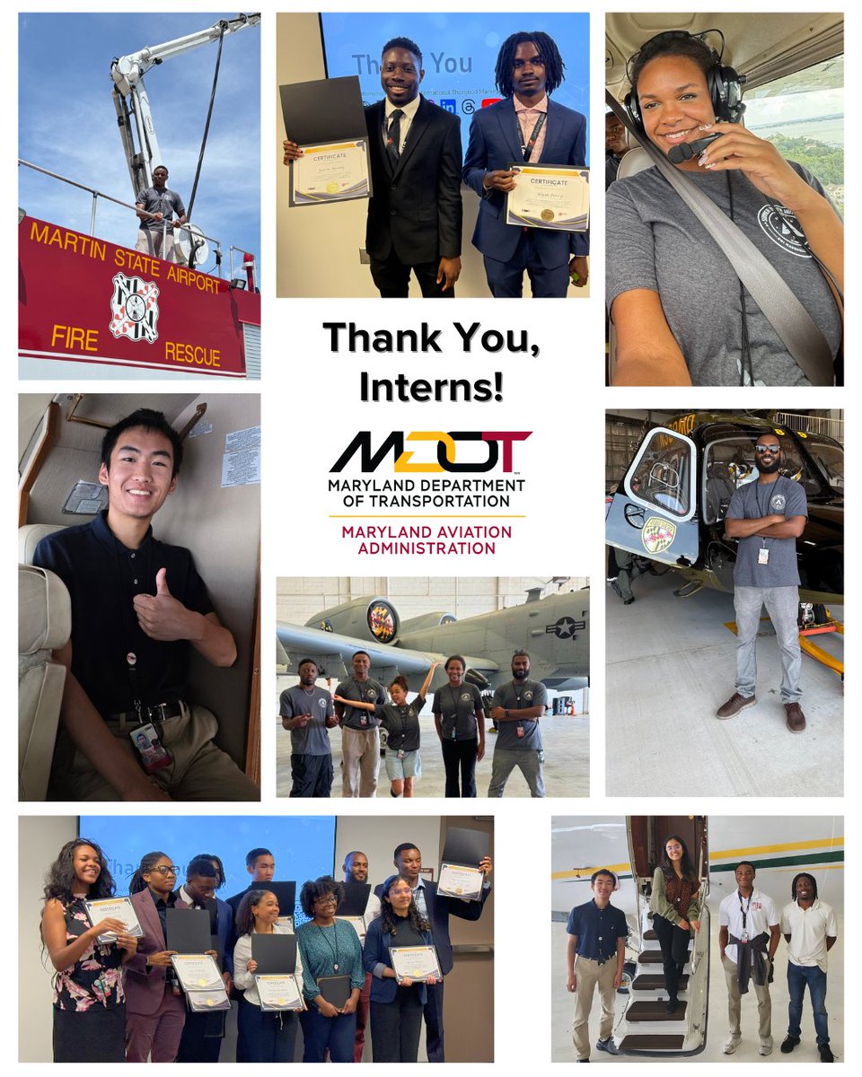 We've enjoyed time this summer with our 10 interns.

It's #NationalInternDay, a perfect time to say THANK YOU for their contributions. 

From assisting in our #BWI75 75th anniversary celebrations to Summer Youth Initiative to completing capstone projects (+ more), job well done!