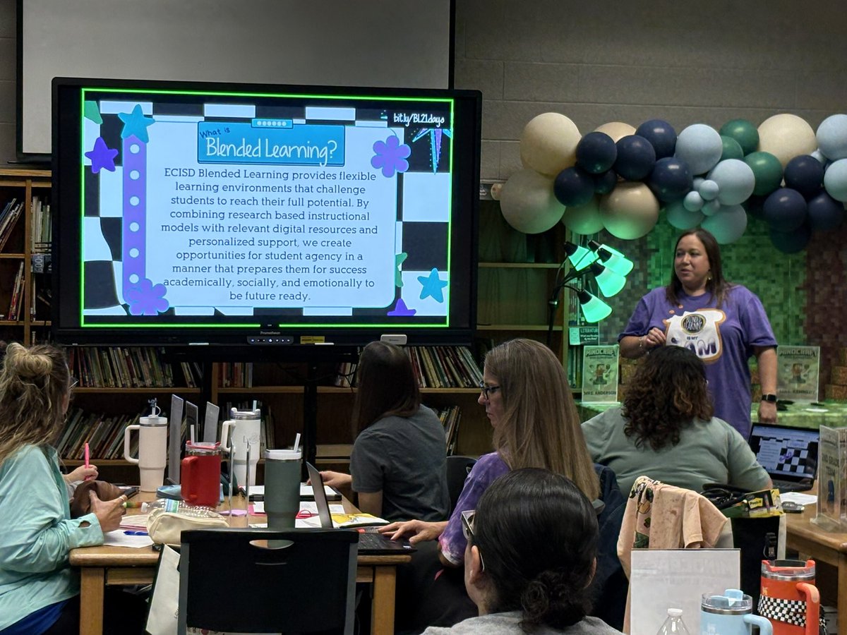 ECISD Technology Support (@tech_ecisd) on Twitter photo The Blended Learning team & Ross Elementary friends did a fantastic job preparing for a new year of #blendedlearning! 🍎💻📝😎
Together, they explored:
✨ The 3 stations for BL
✨ How to introduce BL to students
✨ Resources ready for teachers to use!
<a href="/RossRamsECISD/">Ross Elementary</a> The Blended Learning team & Ross Elementary friends did a fantastic job preparing for a new year of #blendedlearning! 🍎💻📝😎
Together, they explored:
✨ The 3 stations for BL
✨ How to introduce BL to students
✨ Resources ready for teachers to use!
<a href="/RossRamsECISD/">Ross Elementary</a>