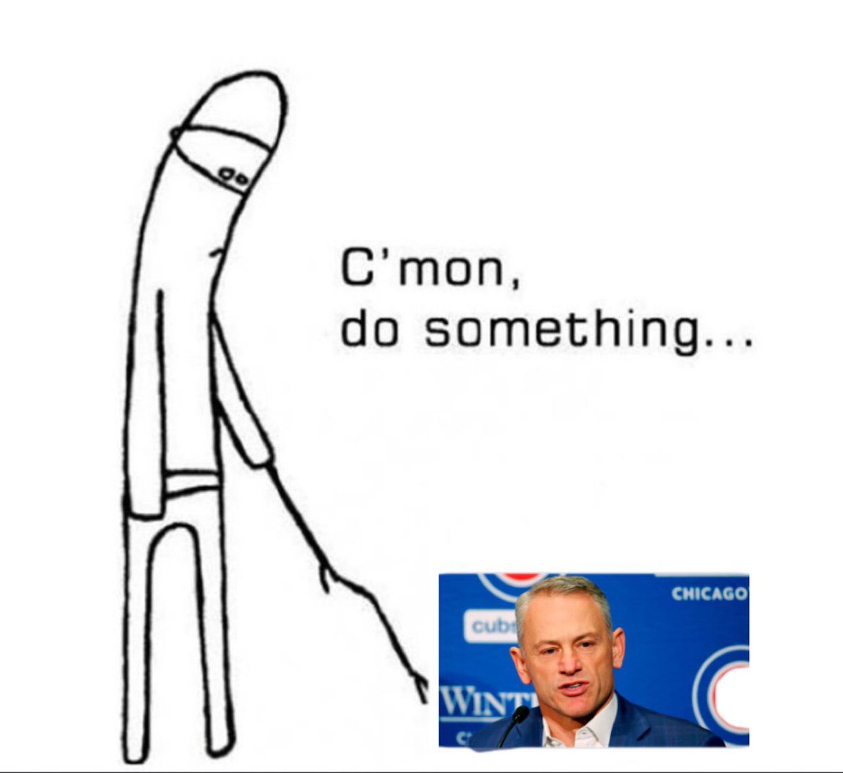 HopefulCubFan's tweet photo. WAKE UP JED #Cubs https://t.co/HLsArUUGga