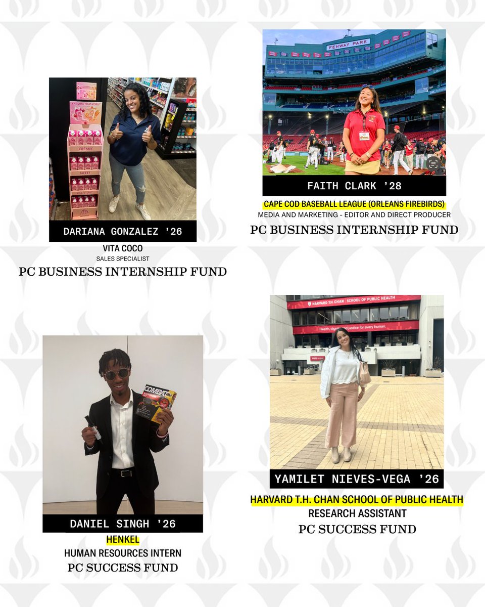 Providence College Alumni (@pc_alumni) on Twitter photo Thursday, July 31, is National Intern Day! 🎉 This summer, more than 50 <a href="/ProvidenceCol/">Providence College</a> students are gaining valuable career experience through internships, thanks to <a href="/PC_Alumni/">Providence College Alumni</a> support.
Join FriarHub, PC’s career network, to support Friar professionals: chirico-career-center.providence.edu/friarhub/ Thursday, July 31, is National Intern Day! 🎉 This summer, more than 50 <a href="/ProvidenceCol/">Providence College</a> students are gaining valuable career experience through internships, thanks to <a href="/PC_Alumni/">Providence College Alumni</a> support.
Join FriarHub, PC’s career network, to support Friar professionals: chirico-career-center.providence.edu/friarhub/
