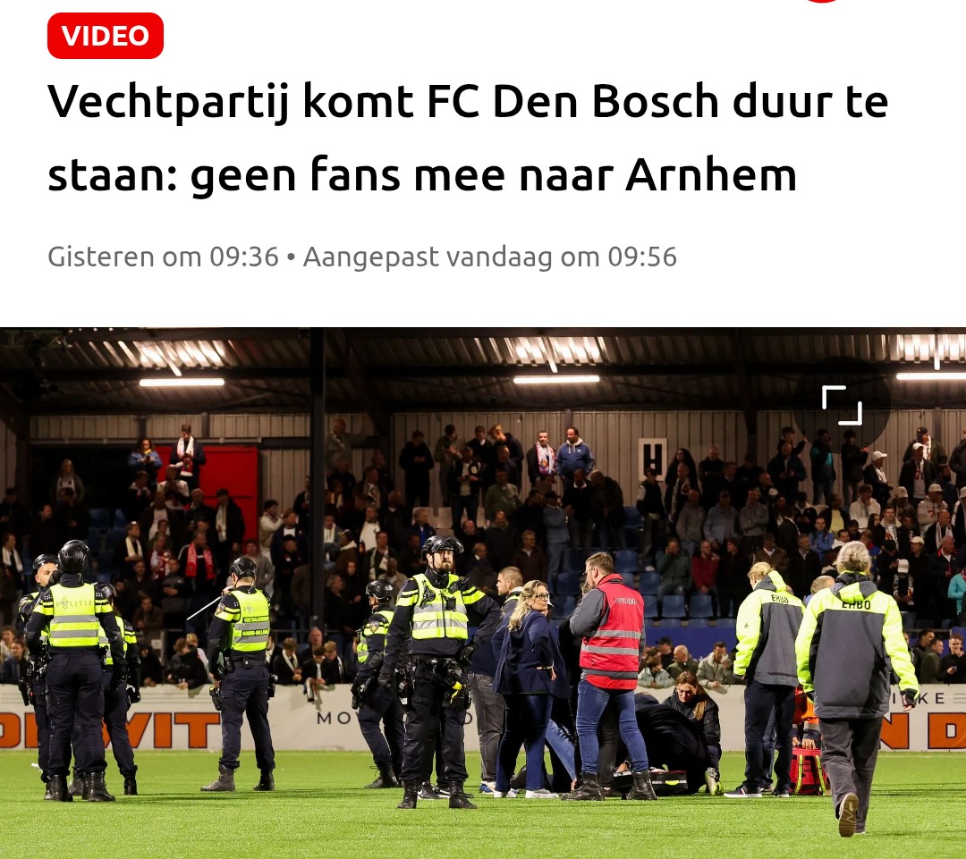 Ken je die mop van die FC Den Bosch supporters die niet naar de wedstrijd tegen Vitesse mochten?