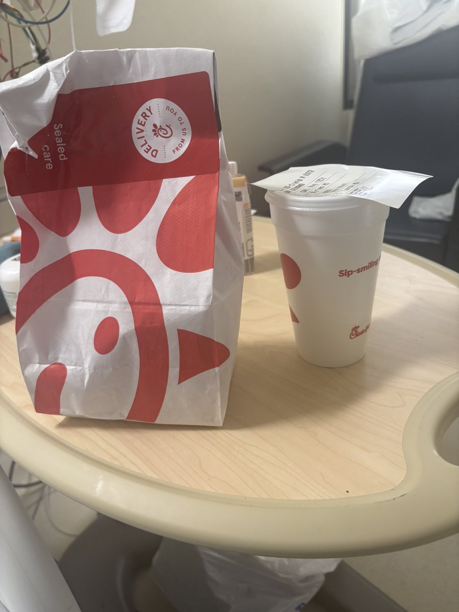 Haven’t ate much since Monday. Food is not to good here. Went from this to chick fil a.