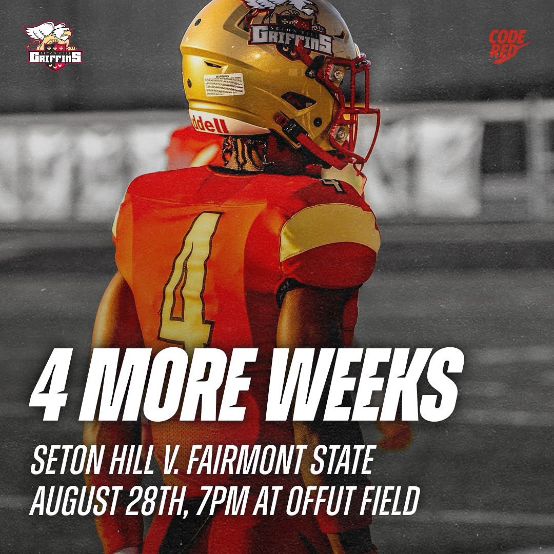 SHU_FBALL's tweet image. 4️⃣ More Weeks till Kickoff ‼️

📍 Offutt Field, 109 Laird St, Greensburg, PA 15601