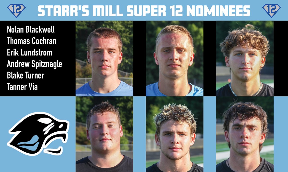 Next, Starr's Mill's 2025 Super 12 nominees.