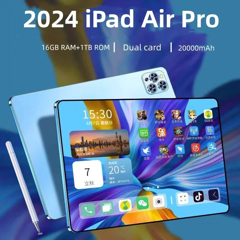 VasimSuleiman's tweet image. Introducing the Original Pad Air Pro 5G Tablet! With a high-speed Snapdragon 888 processor, vibrant 11 inch 4K display, and 20000mAh battery, this tablet is engineered for performance. Don’t wait, get yours today: wix.to/ziQCGGK #TabletTechnology