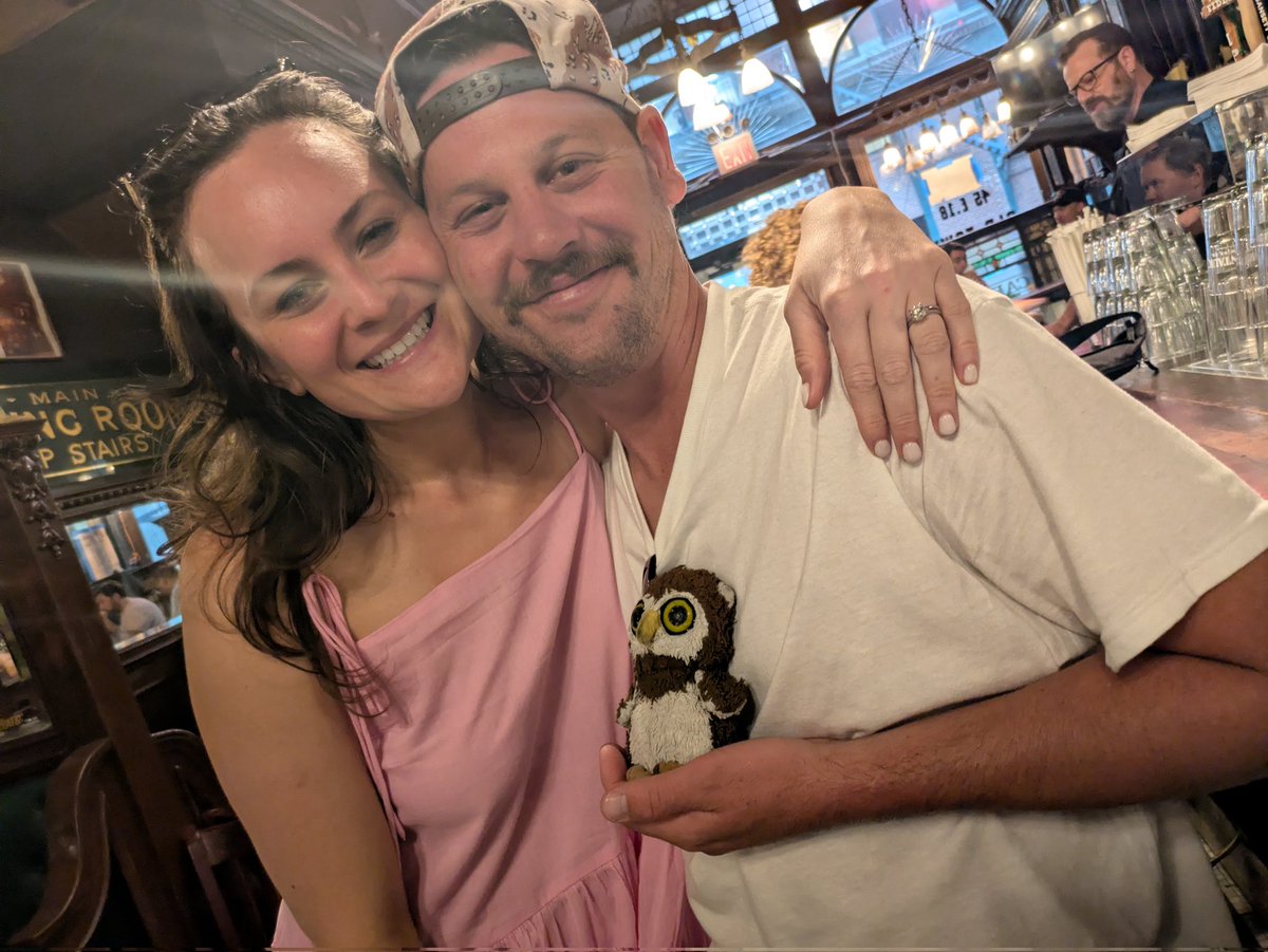 Congrats to my New (York) besties Laura &amp; Jim, hope the rest of your trip is RAD ❤️