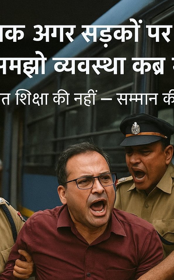 क्या अब हम अपनी बनाई सरकार से लड़े?
 हम SSC छात्रों के साथ जंतर मंतर पर पूरी मज़बूती से खड़े हैं।
इस लड़ाई को डटकर लड़ेंगे — लाठी चलाने वालों को छोड़ा नहीं जाएगा।
यह करोड़ों युवाओं के भविष्य का सवाल है।

#SSCMisManagement
#SSC_VENDOR_FAILURE
#sscReforms2025
#SSC_System_Sudharo