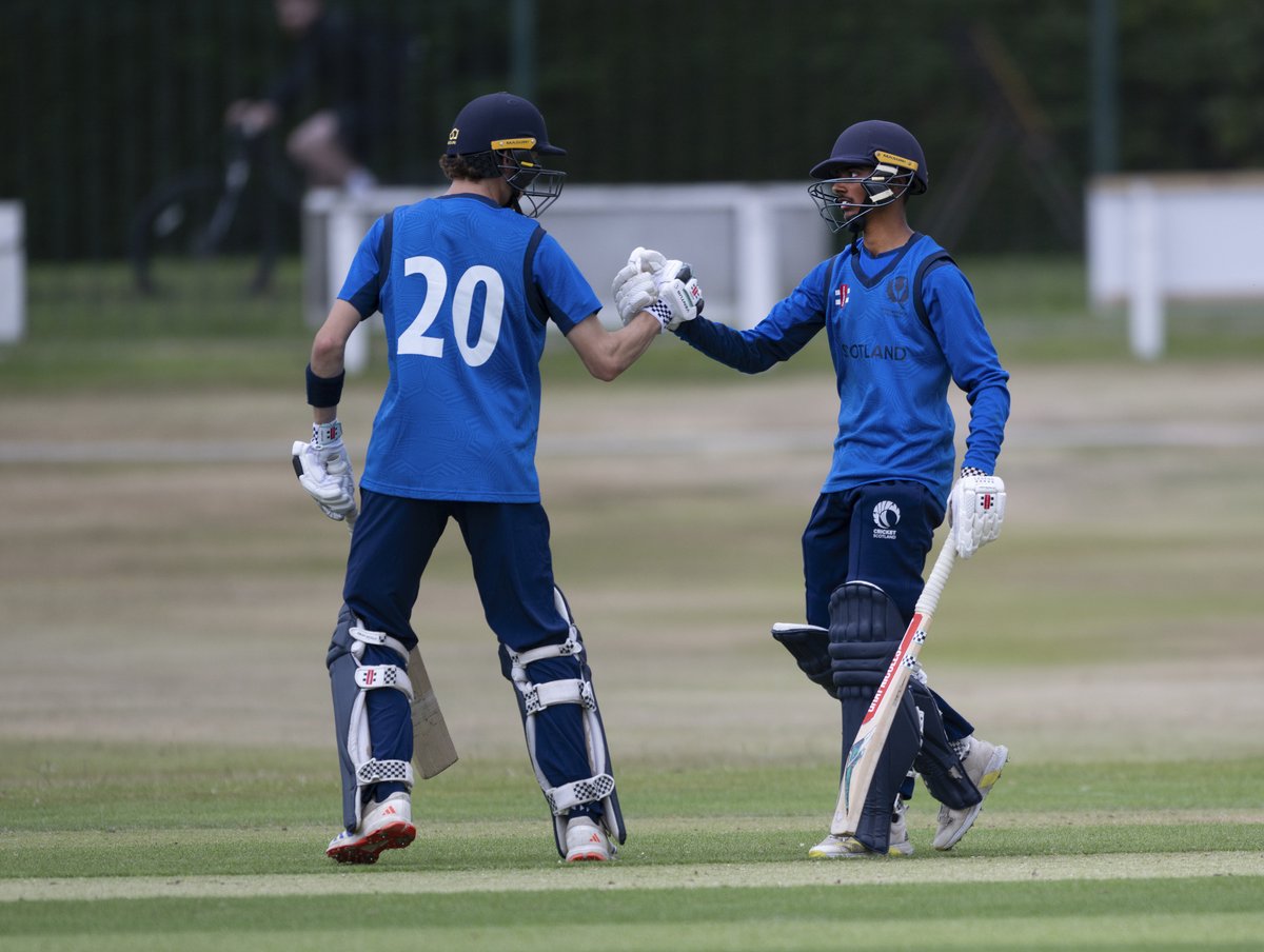 A winning start 🫶

We're back in action against Jersey at <a href="/the_forfs/">Forfarshire CC</a> tomorrow from 11am - and entry is FREE!

cricketscotland.com/Competitive/Pa…