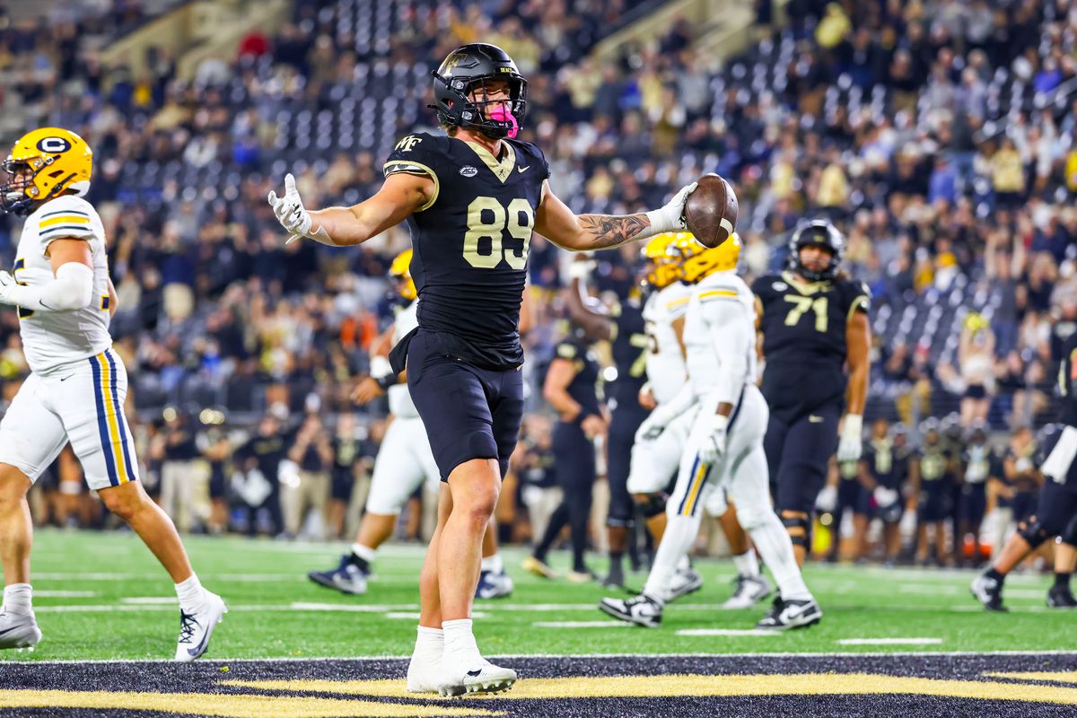 After a great conversation with coach <a href="/RSchlaeg_GM/">Rob Schlaeger</a> im blessed to have received a offer from Wake Forest University 
 Go Deacs 🎩 <a href="/CoachBanks13/">Freddie Banks</a> <a href="/tygatson/">Ty Gatson</a> <a href="/Co_Jackson21/">Chevis Jackson</a> <a href="/ClaytonCometsFB/">Clayton HS Football</a> <a href="/ScottChadwick1/">Scott Chadwick</a> @larkins1004  <a href="/romeo_stancil/">Coach Stancil</a> <a href="/CoachBSmith1/">Byron Smith</a>