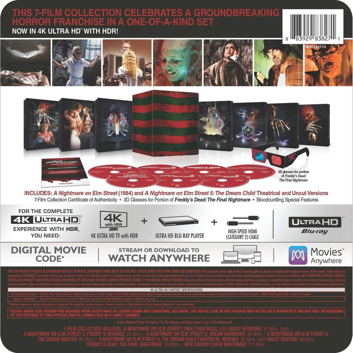 pizowell's tweet photo. Here's a closer look at the A NIGHTMARE ON ELM STREET steelbook collection design and specs. Pretty slick! What say you? https://t.co/Oa9HhkMkCK