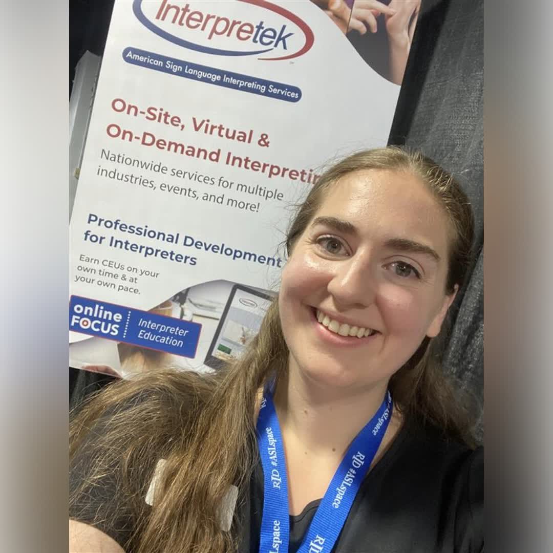 Interpretek's tweet image. Attending the RID Conference? Swing by our booth to learn more about Interpretek, snag some fun freebies, and enter for a chance to win our giveaway!

#RID #RIDConference #ASL