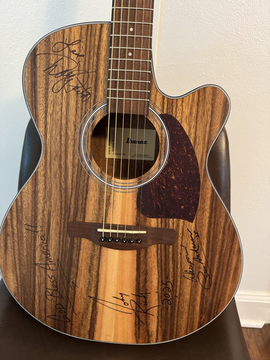 Come out Saturday night for our 3rd annual dinner &amp; auction! Dinner &amp; silent auction start at 5pm with the live auction at 6pm! Lots of great items available including this guitar signed by John Rich, Bill Anderson, and Dolly Parton!