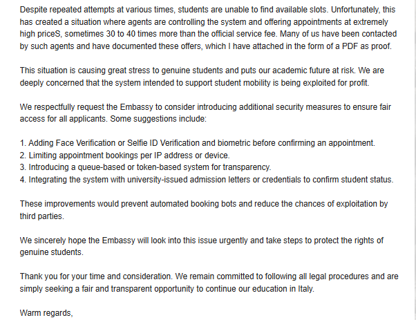 st_seeker's tweet photo. @ItalyinPak  @ItalyMFA_int  @GiorgiaMeloni 
how difficult it was to add a selfie or another unique verification system?? 
#ItalyVisaCrisis #StopVisaMafia #JusticeForPakistaniStudents https://t.co/usmjkNVO6Q