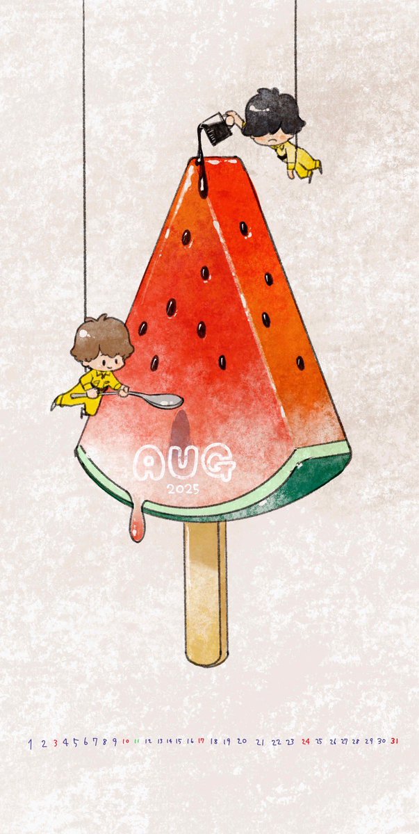 🦆 | تم إصدار تقويم شهر أغسطس من أكيرا أمانو..