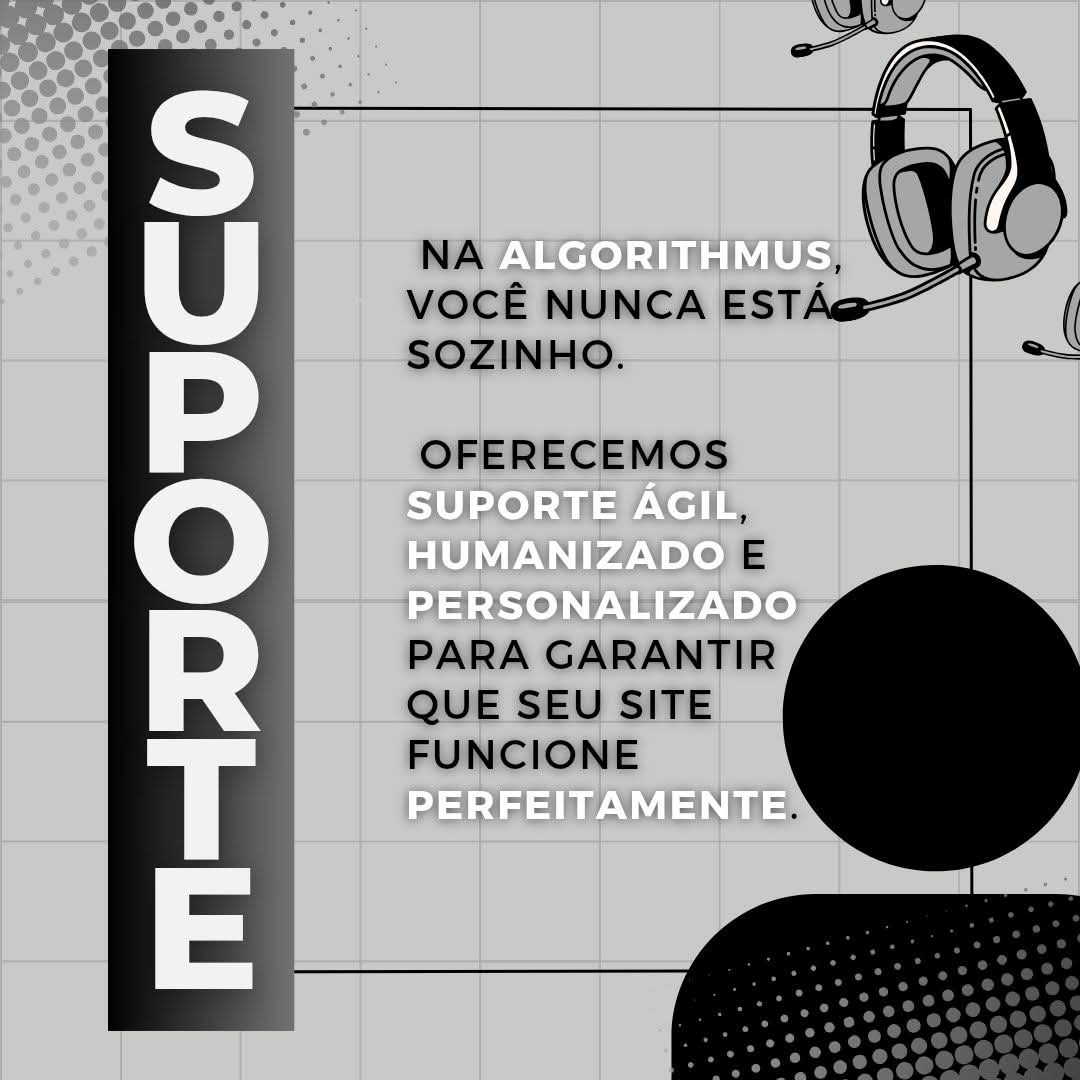 algorithmus_br's tweet image. 🛠️ Atendimento e suporte que fazem a diferença! 🚀
Na Algorithmus, você nunca está sozinho.
🔹 Suporte ágil e técnico
🔹 Comunicação clara
🔹 Soluções sob medida
💬 Fale com a gente e veja a diferença de ter um site com atenção de verdade!