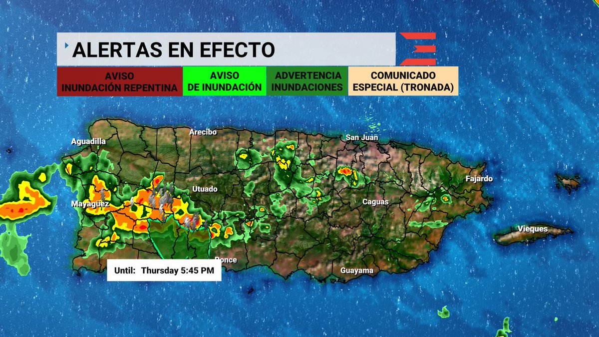 Una 𝐀𝐝𝐯𝐞𝐫𝐭𝐞𝐧𝐜𝐢𝐚 𝐝𝐞 𝐈𝐧𝐮𝐧𝐝𝐚𝐜𝐢𝐨𝐧𝐞𝐬 está en efecto para: Yauco, Penuelas, Guayanilla hasta las 7/31 5:45PM