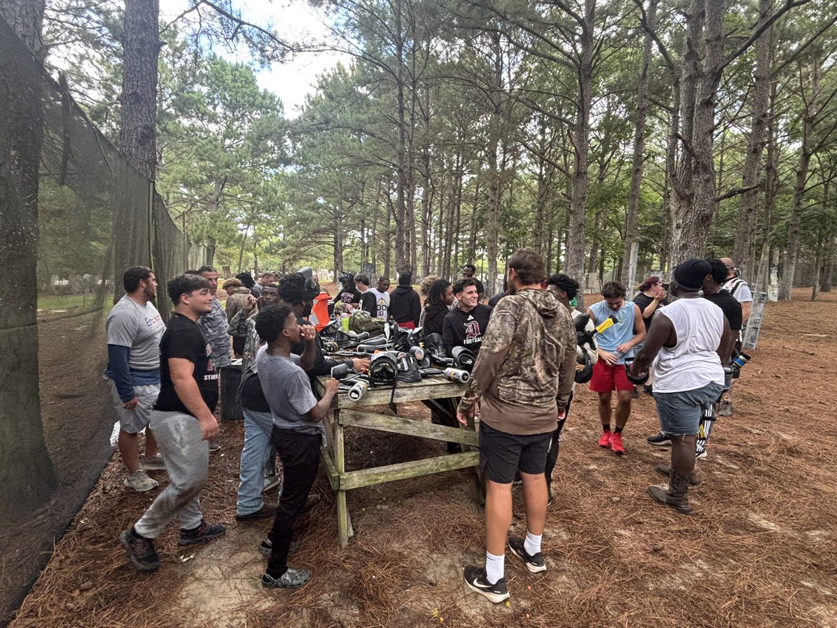 Dothan Wolves Football (@dothanwolvesfb) on Twitter photo End of summer paintball celebration with the 2025 seniors & coaches! Always a great day! This is an awesome group! #MYUT End of summer paintball celebration with the 2025 seniors & coaches! Always a great day! This is an awesome group! #MYUT